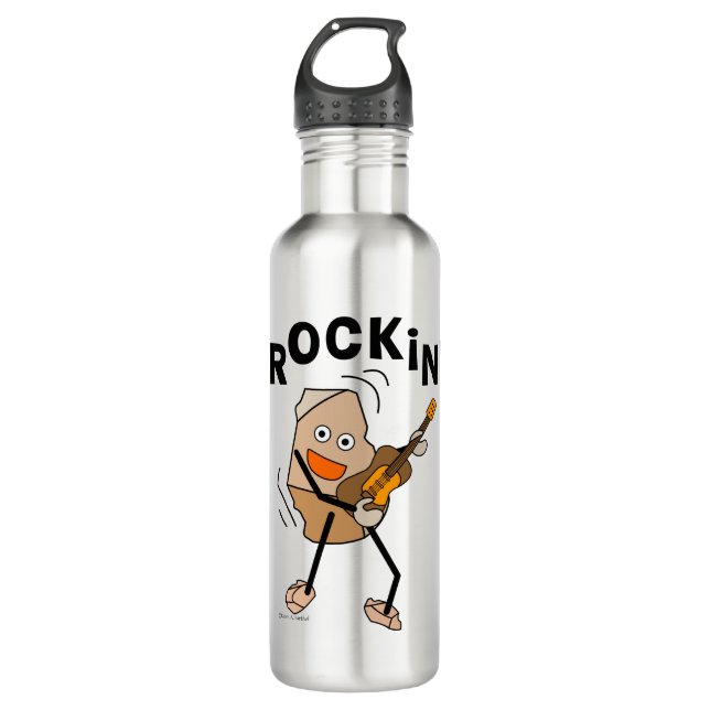 Rockin' Guitar 710 Ml Water Bottle (Front)