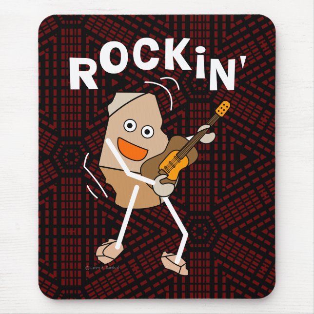 Rockin' Guitar Mouse Pad (Front)