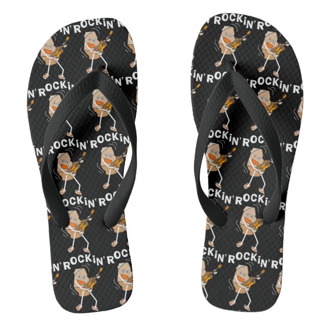 Rockin' Guitar Thongs (Footbed)