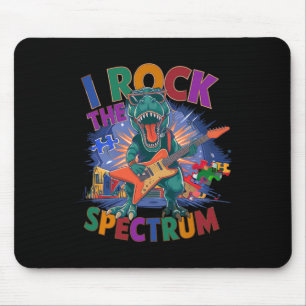 Rockin' I Rock The Spectrum Autism Dad Empowerment Mouse Pad