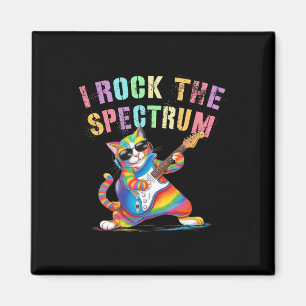 Rockin' I Rock The Spectrum Autism Mum Dad Motivat Magnet