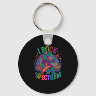 Rockin' I Rock The Spectrum Autism Teacher Stimmin Key Ring