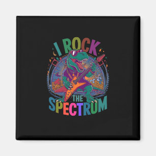 Rockin' I Rock The Spectrum Autism Teacher Stimmin Magnet