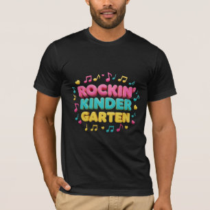 Rockin' Kindergarten Colourful Music Design T-Shirt