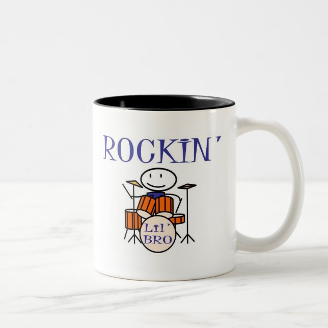 rockin lil bro Two-Tone coffee mug (Right)