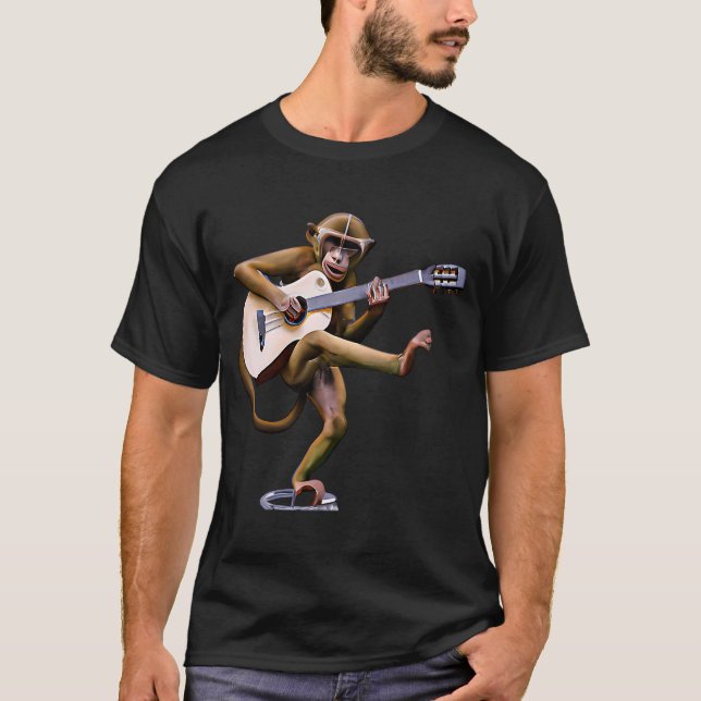 Rockin' Monkey Guitar T-Shirt (Front)