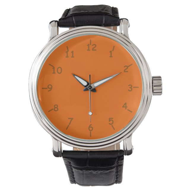 Rockin' Orange and Brown Watch (Front)