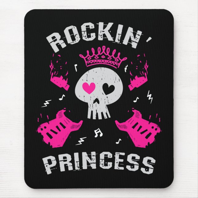 Rockin' Princess Mouse Pad (Front)