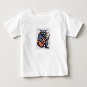 Rockin Rabid The Spooky Guitarist Baby T-Shirt