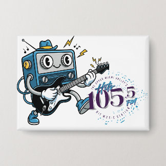 Rockin' Radio Character Pin