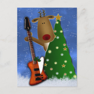 Rockin Reindeer Postcard