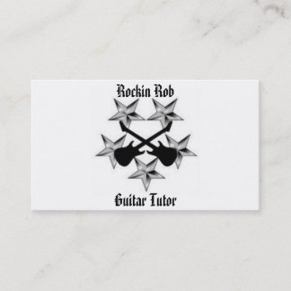 Rockin Rob's Guitar Tutoring Business Card