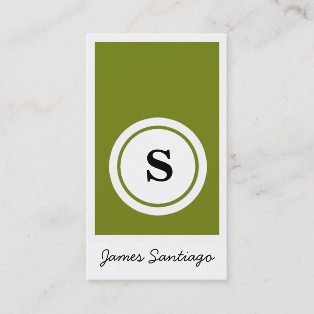 ROCKIN' SAGE SOLID BUSINESS CARD (Front)