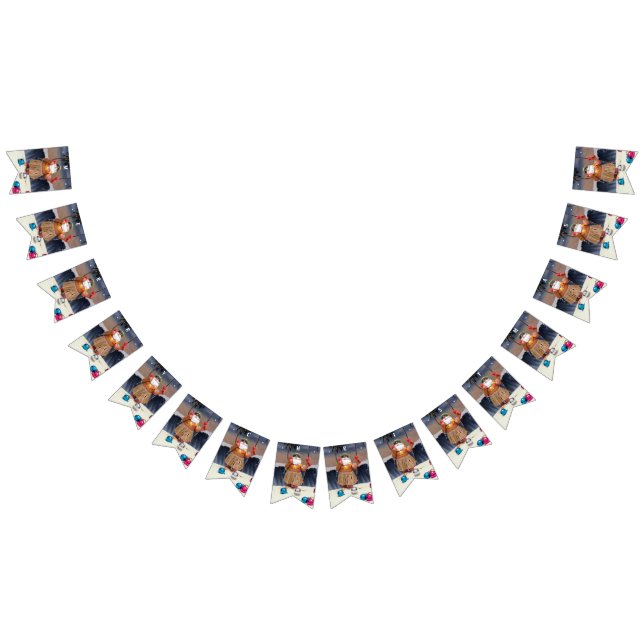 Rockin' Santa Bunting Flag - MERRY CHRISTMAS (All)