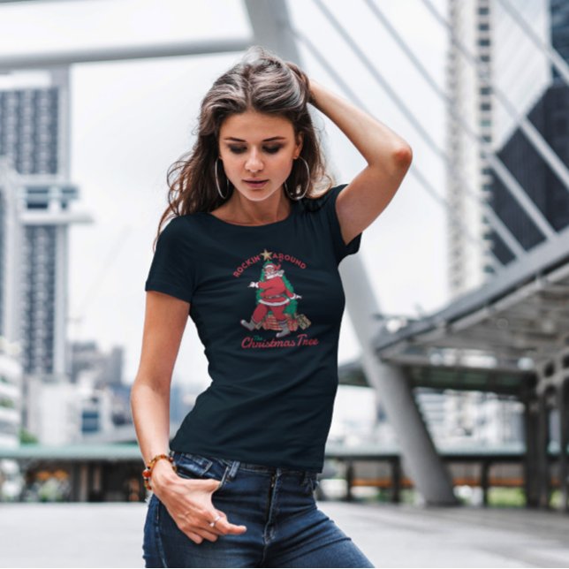 Rockin Santa   T-Shirt (Creator Uploaded)
