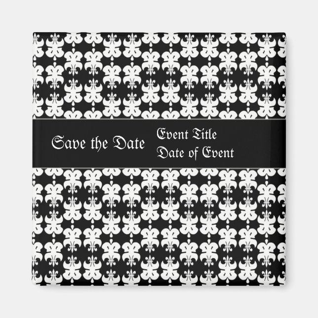 Rockin Save the Date Magnet (Front)