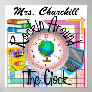 Rockin' School Teacher -  SRF Poster