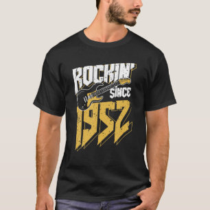 Rockin' Since 1952 Vintage Rock Music Fan 70Th Bir T-Shirt