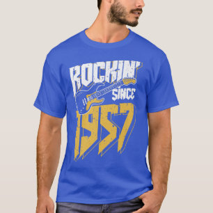 Rockin' Since 1957 Vintage Rock Music Fan 65th Bir T-Shirt