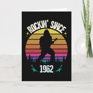 Rockin since 1962 Bigfoot Music Lover Card