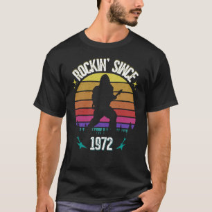 Rockin since 1972 Bigfoot Music Lover T-Shirt
