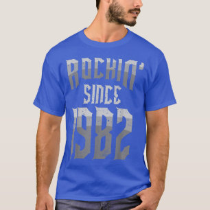 Rockin' Since 1982 Vintage Rock Music Fan 40th Bir T-Shirt