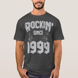 Rockin' Since 1999 Vintage Rock Music Fan 23th Bir T-Shirt
