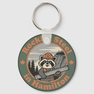 Rockin’ Steel in Hamilton with a Funny Raccoon Key Ring