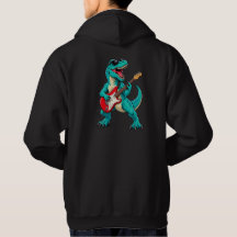 Rockin’ T-Rex – Cool Dinosaur Guitarist Hoodie