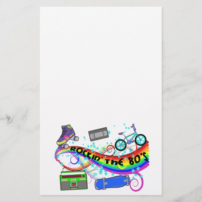 Rockin The 80s Stationery (Front)