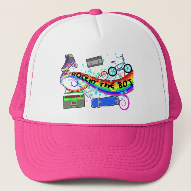 Rockin' The 80's Trucker Hat (Front)