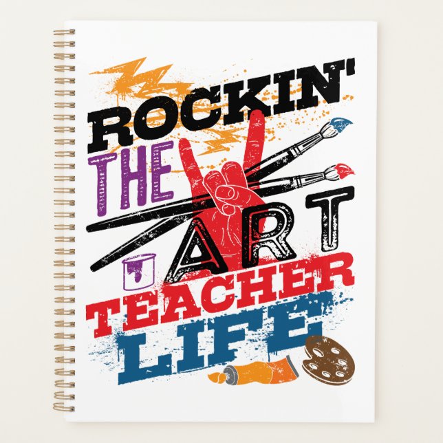Rockin the Art Teacher Life Planner (Front)
