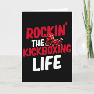 Rockin' The Kickboxing Life Martial Arts Boxer Jiu Card