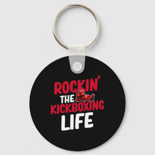 Rockin' The Kickboxing Life Martial Arts Boxer Jiu Key Ring