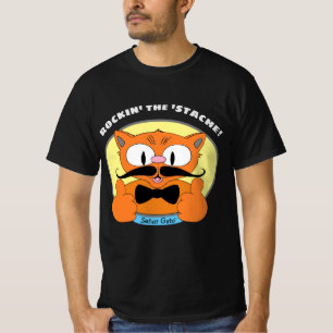 Rockin' the 'Stache! Señor Gato™ Moustache Cat T-Shirt