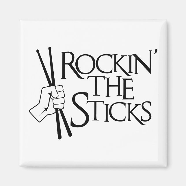 ROCKIN’ THE STICKS MAGNET (Front)