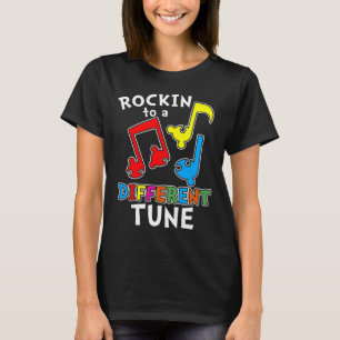 Rockin To A Different Tune Autism T-Shirt