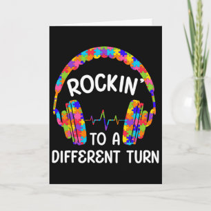 Rockin' To A Different Tune Autistic Autism Gamer Card