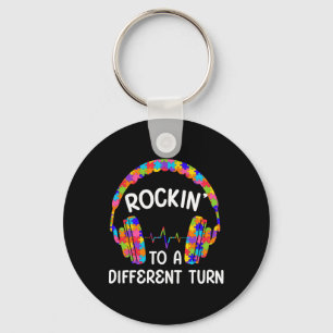 Rockin' To A Different Tune Autistic Autism Gamer  Key Ring