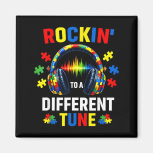 Rockin to A Different Tune Autistic Autism Gamer Magnet