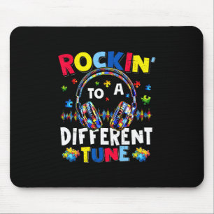 Rockin' To A Different Tune Autistic Autism Gamer Mouse Pad