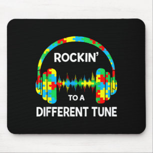 Rockin to A Different Tune Autistic Autism Gamer Mouse Pad