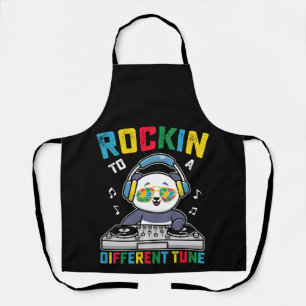 Rockin To A Different Tune Panda Autism Awareness Apron