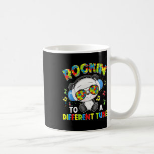 Rockin' To A Different Tune Panda Autism Awareness Coffee Mug