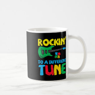 Rockin To Different Tune Guitar Autism Awareness M Coffee Mug