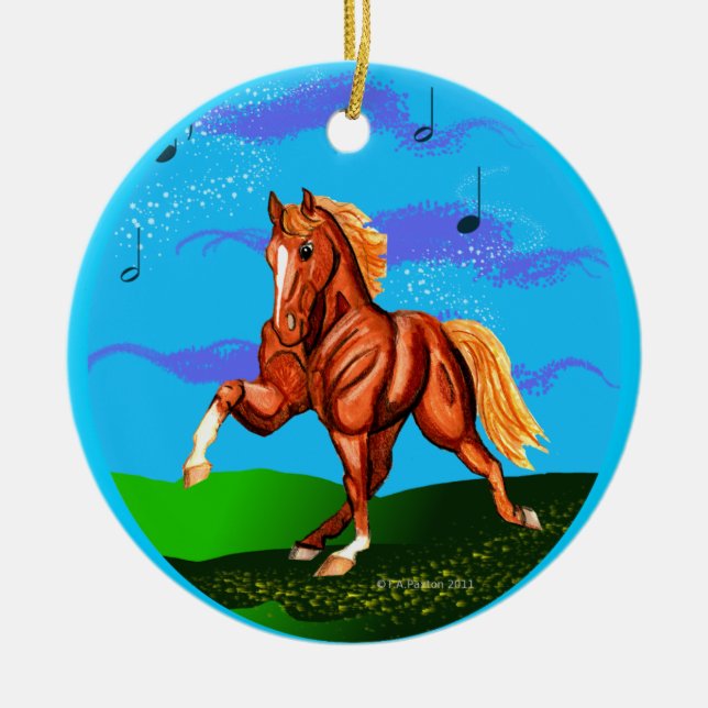 Rockin To the Walkin Tennesee Walker Ornament (Front)