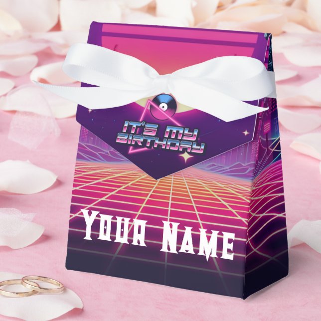 Rockin Vaporwave Party Favour Box (Wedding)