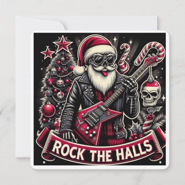 Rocking around the ugly sweater,  save the date (Front)