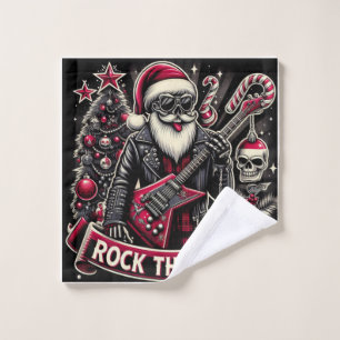 Rocking around the ugly sweater wash cloth