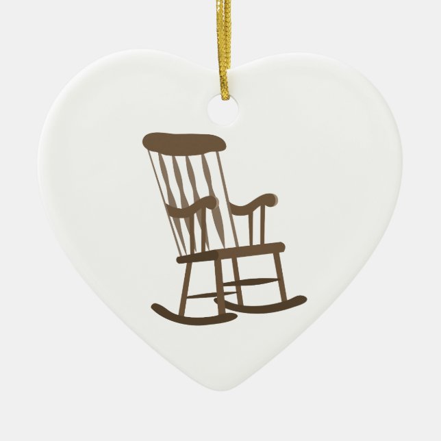 Rocking Chair Ceramic Tree Decoration (Front)